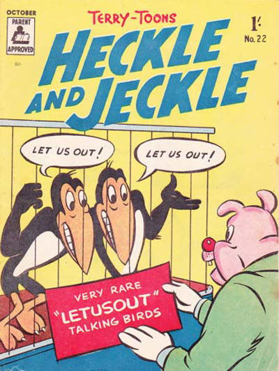 Heckle and Jeckle the Talking Magpies (Rosnock, 1954 series) #22 October 1957