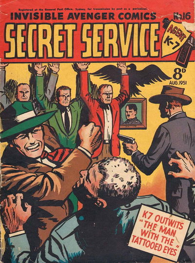 Invisible Avenger Comics (Illustrated, 1951 series) #16 August 1951