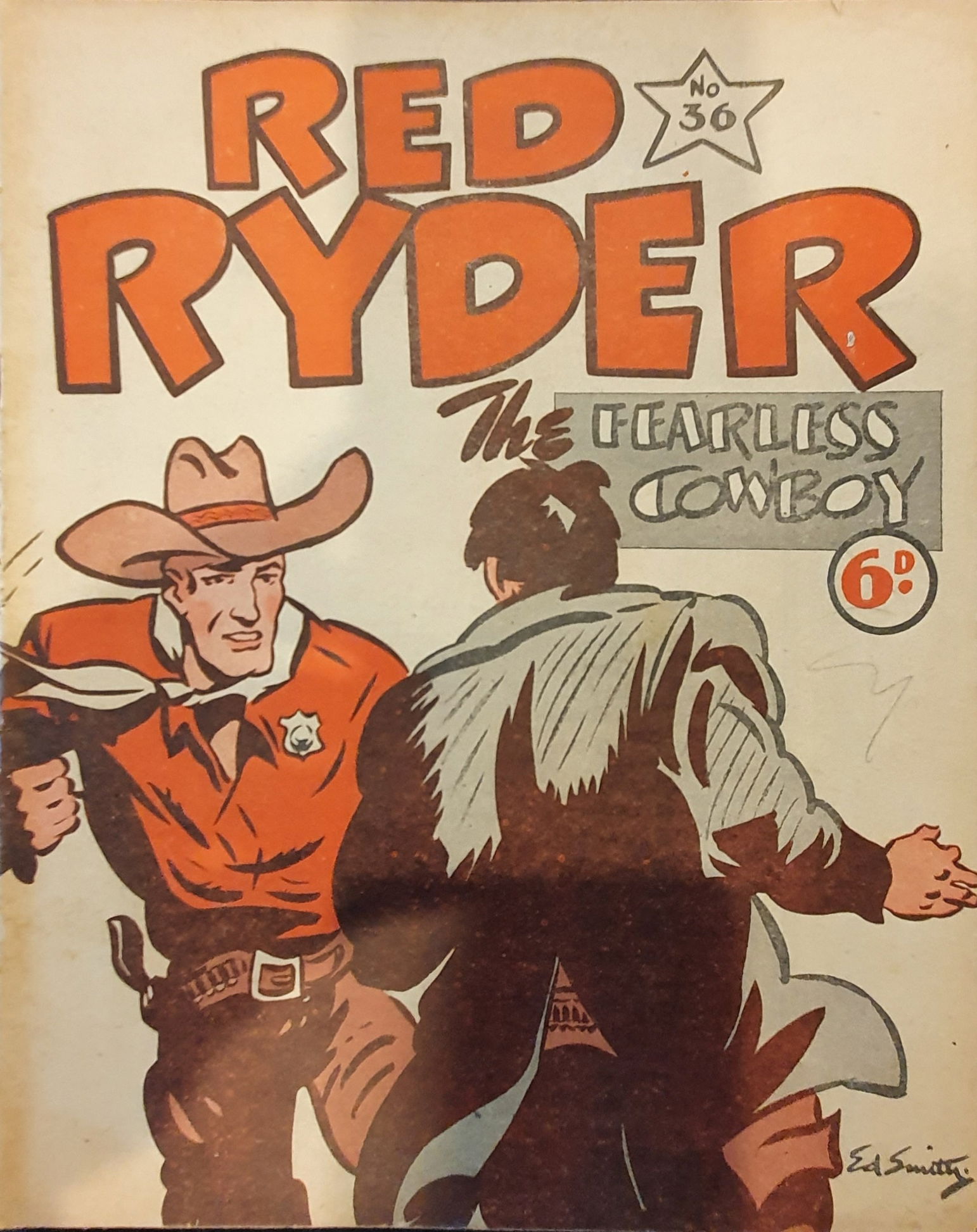 Red Ryder the Fearless Cowboy (Fitchett, 1941? series) #36 — The Adventures of Red Ryder ([April 1944?])