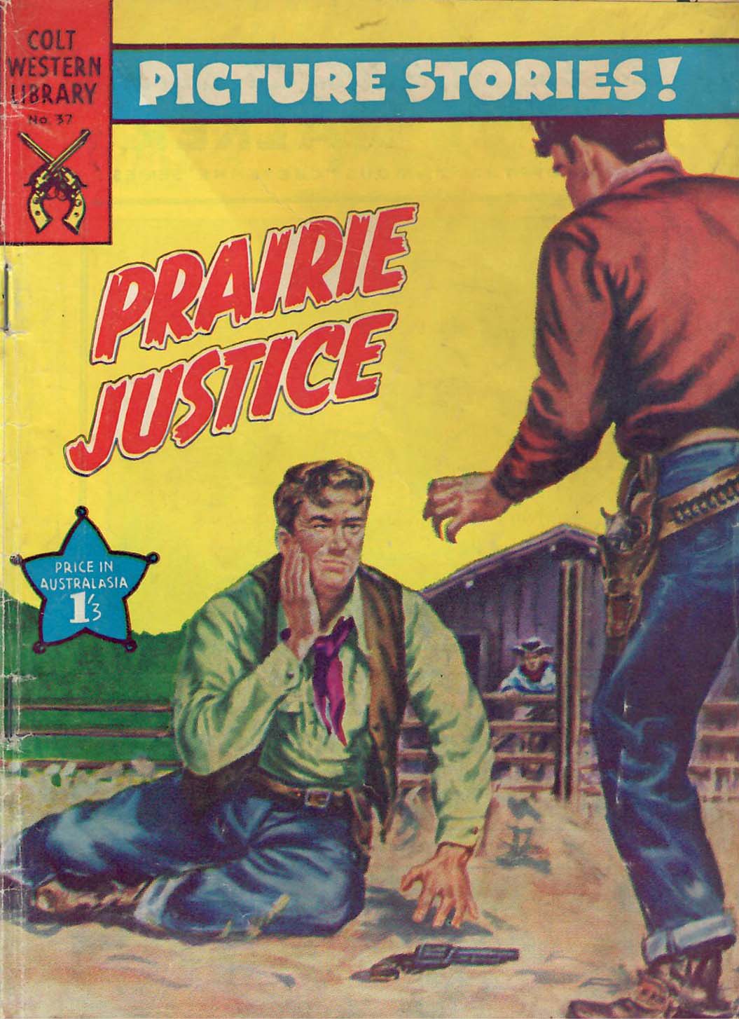 Colt Western Library (Approved, 1955 series) #37 — Prairie Justice ([July 1958?])