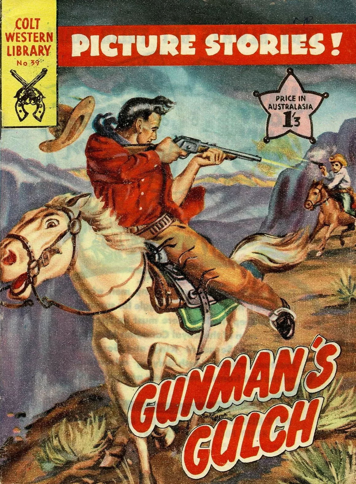 Colt Western Library (Approved, 1955 series) #39 — Gunman's Gulch ([September 1958?])