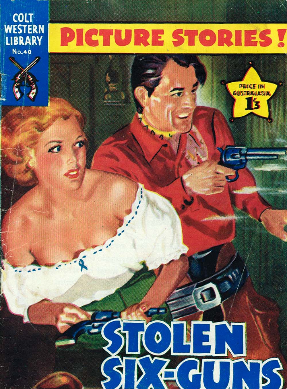 Colt Western Library (Approved, 1955 series) #40 — Stolen Six-Guns ([October 1958?])
