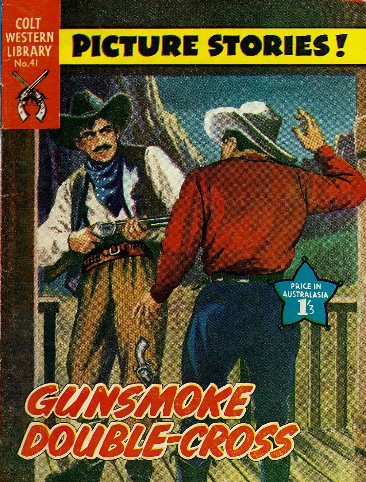 Colt Western Library (Approved, 1955 series) #41 — Gunsmoke Double-Cross ([November 1958?])
