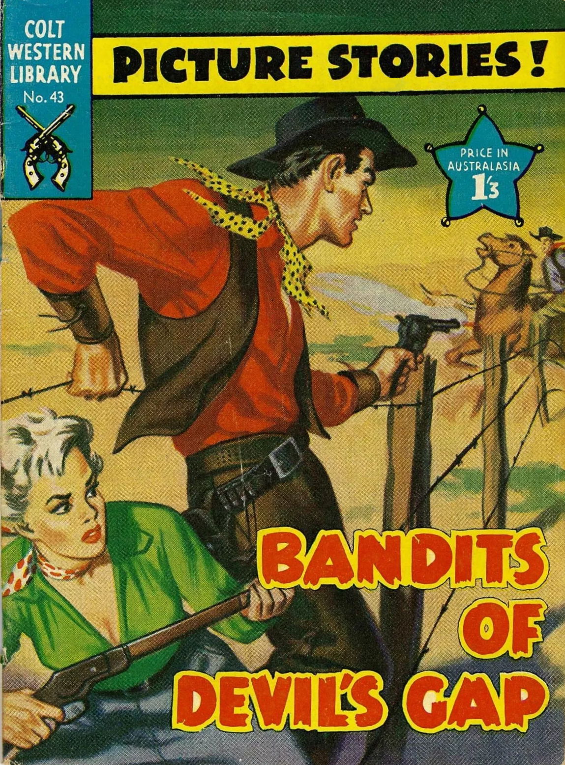 Colt Western Library (Approved, 1955 series) #43 — Bandits of Devil's Gap ([January 1959?])
