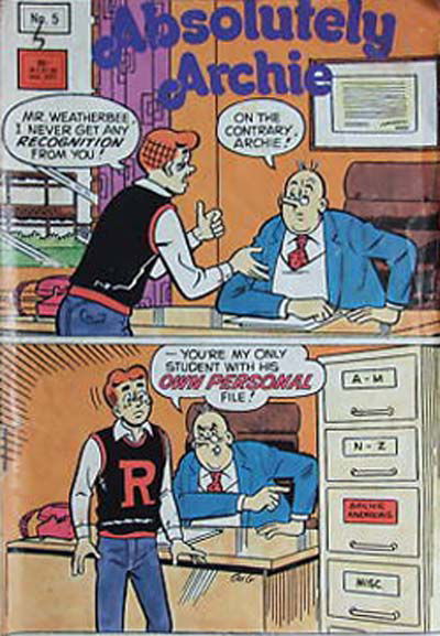 Absolutely Archie (Yaffa/Page, 1983? series) #5 1988