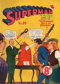 Superman (Colour Comics, 1950 series) #59 — Superman's Hall of Trophies!