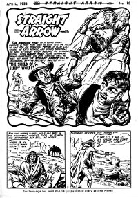 Straight Arrow Comics (Red Circle, 1955 series) #16 — The Shield of Sleepy Wolf! (page 1)