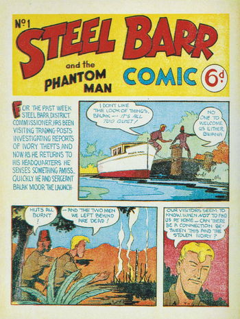 Steel Barr and the Phantom Man Comic (Youngs, 1950? series) #1 ([June 1950])