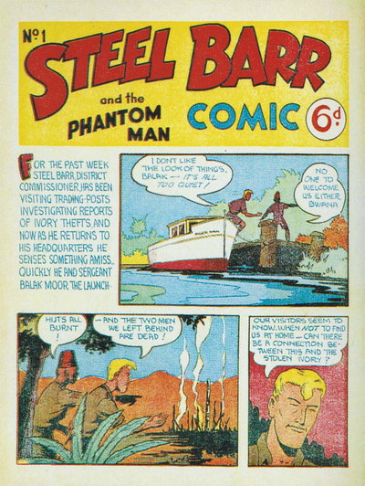 Steel Barr and the Phantom Man Comic  #1 ([June 1950])