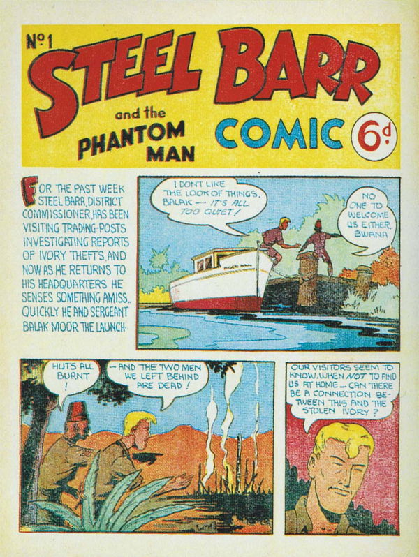 Steel Barr and the Phantom Man Comic (Youngs, 1950? series) #1 ([June 1950])