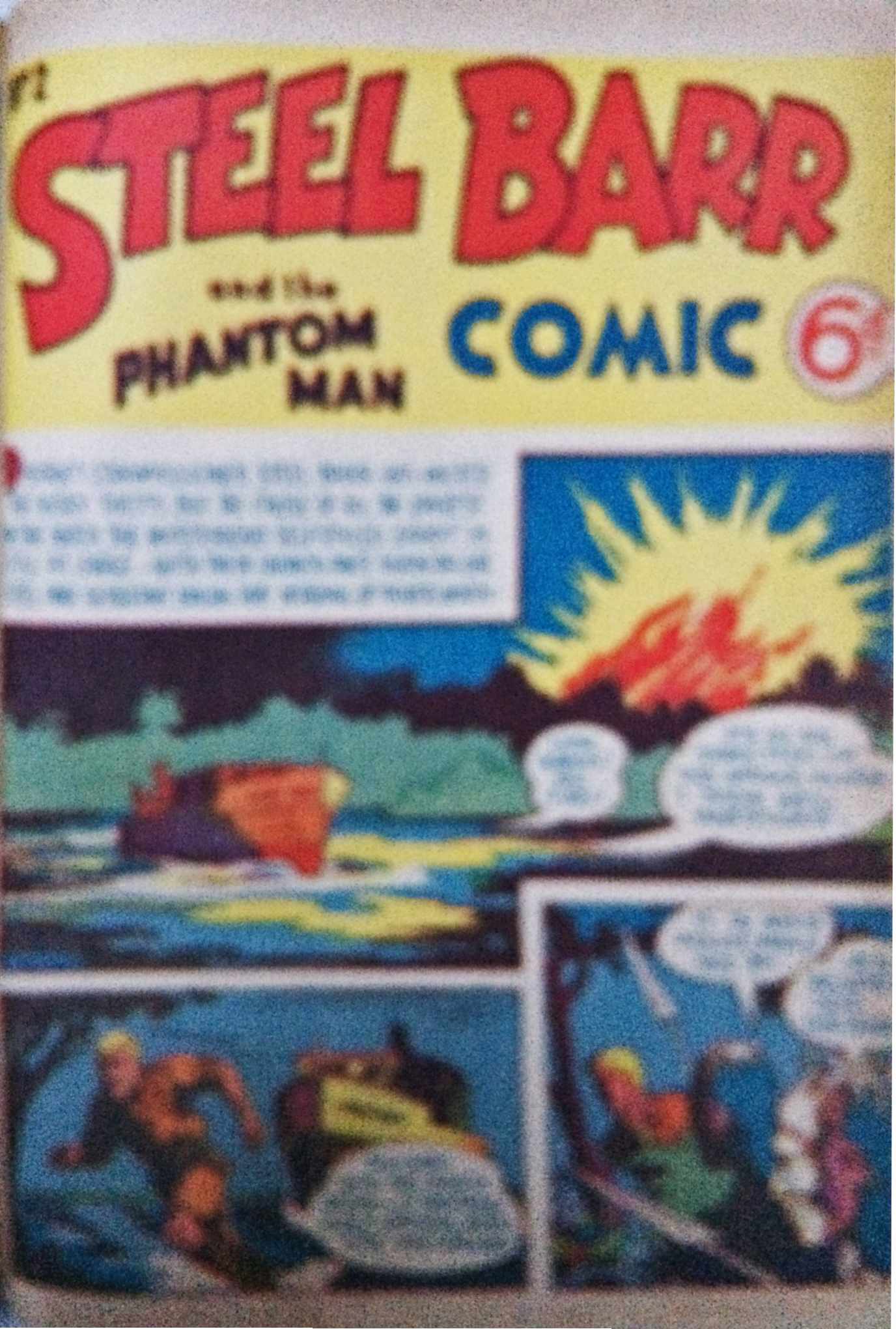 Steel Barr and the Phantom Man Comic (Youngs, 1950? series) #2 ([August 1950?])