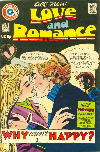 Love and Romance (Charlton, 1971 series) #17 June 1974