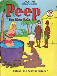 Peep For Men Only (American-Australasian, 1952 series) v6#7 (July 1957)