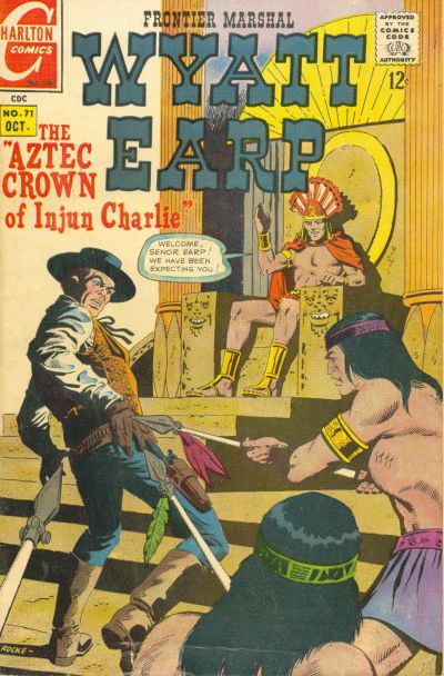 Wyatt Earp Frontier Marshal (Charlton, 1956 series) #71 October 1967