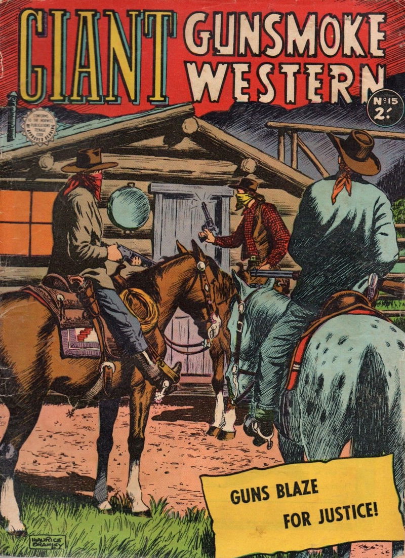 Giant Gunsmoke Western (Horwitz, 1958 series) #15 ([February 1962])