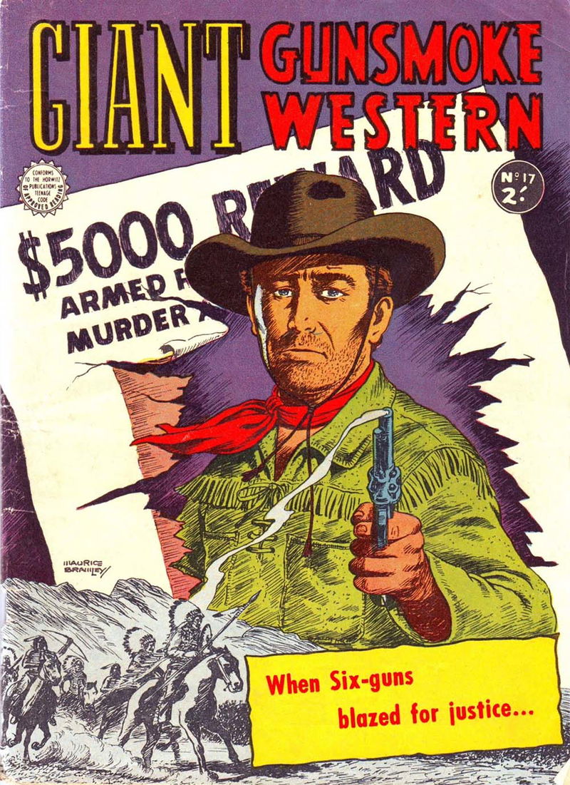 Giant Gunsmoke Western (Horwitz, 1958 series) #17 ([April 1962?])