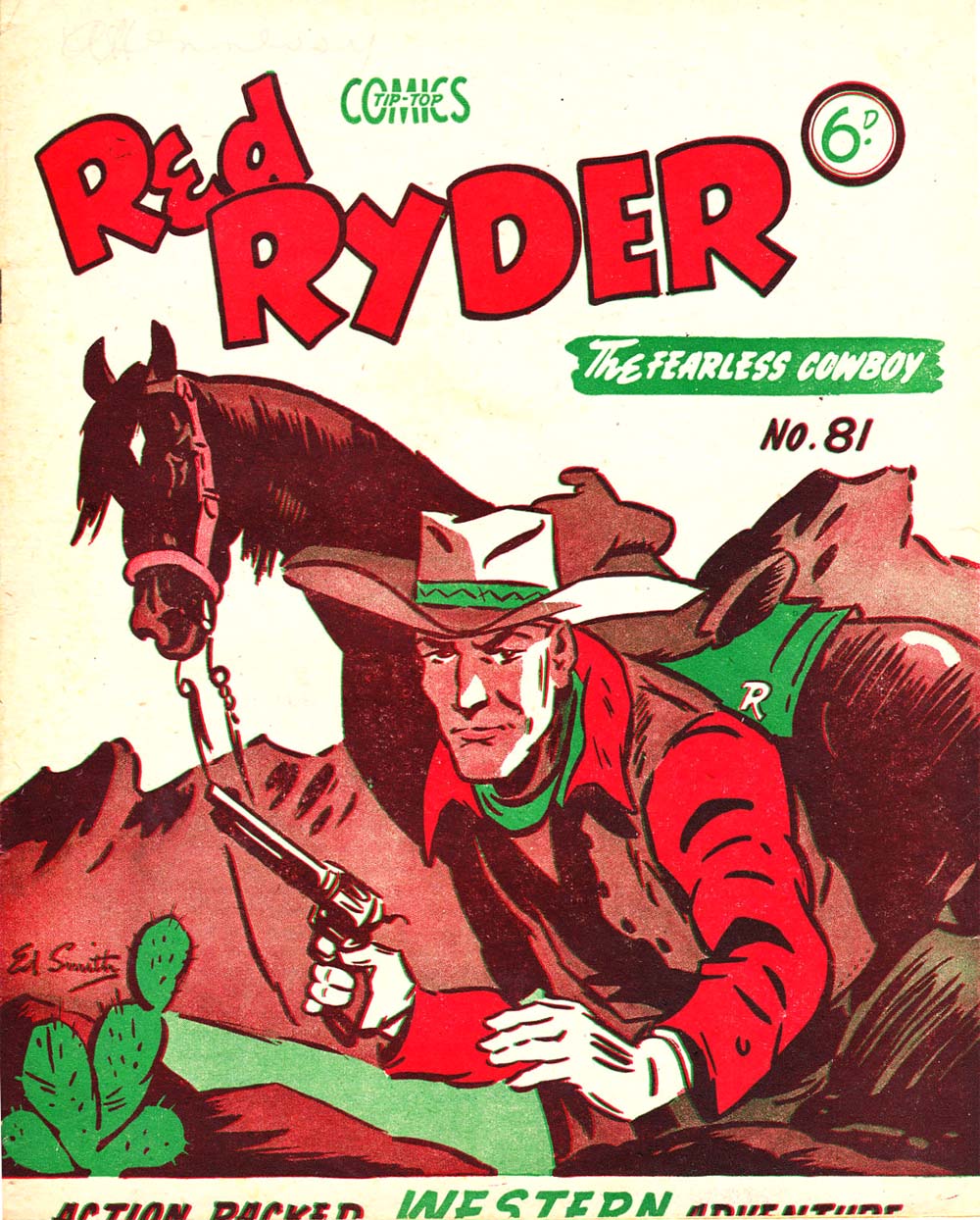 Red Ryder the Fearless Cowboy (Southdown Press, 1945 series) #81 — The Adventures of Red Ryder ([January 1948?])