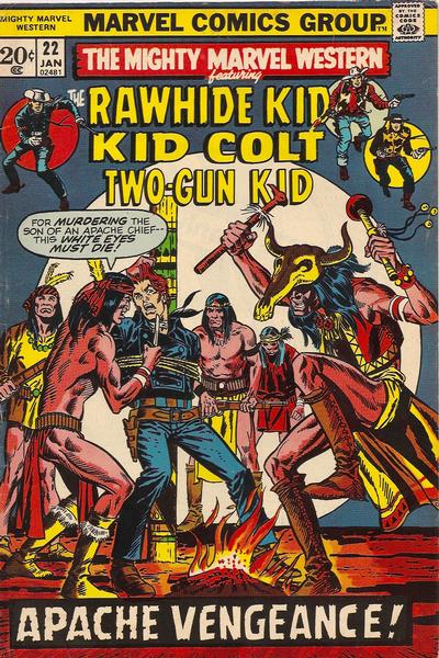The Mighty Marvel Western (Marvel, 1968 series) #22 (January 1973)