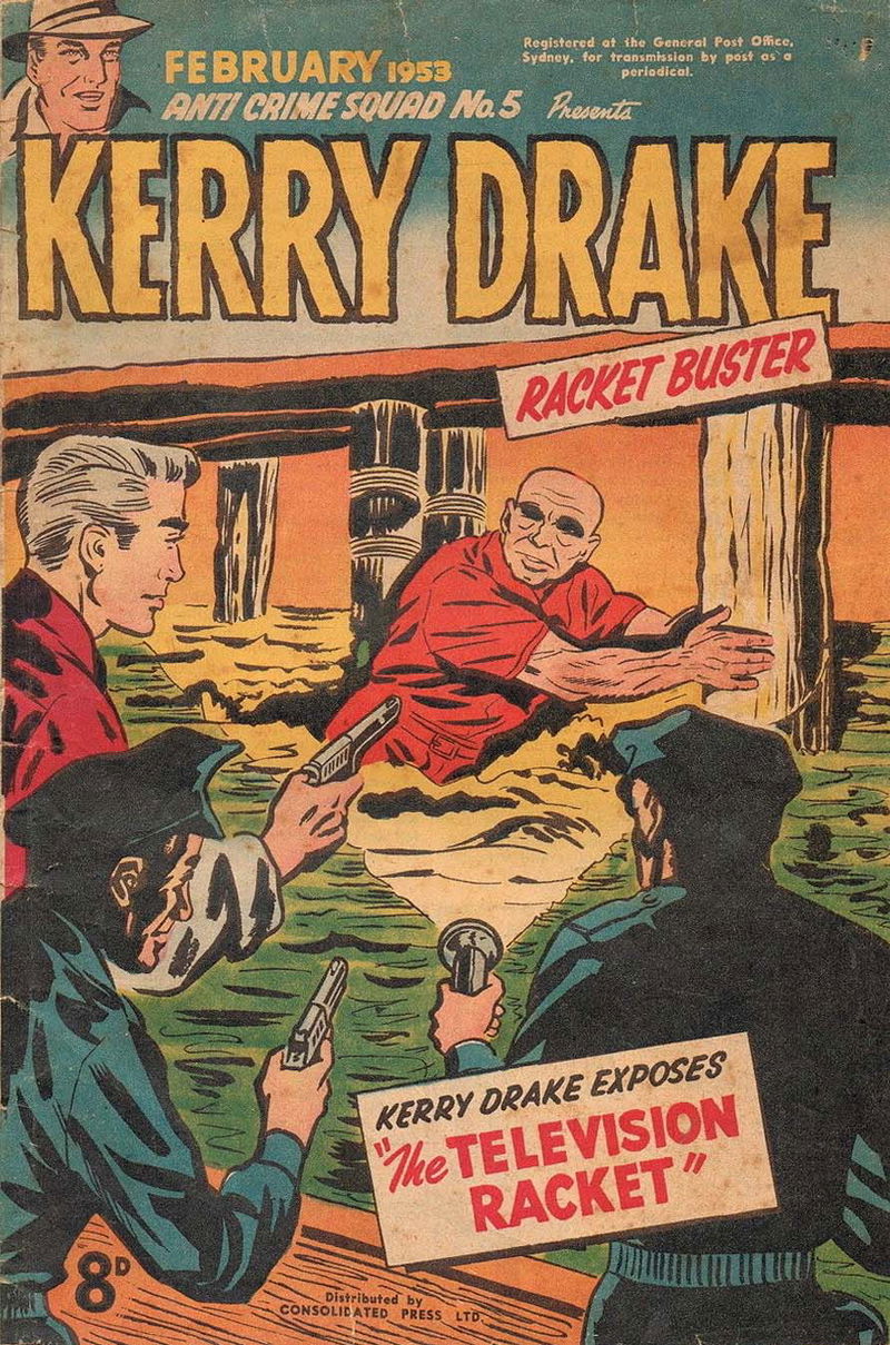 Anti-Crime Squad (Red Circle, 1952 series) #5 — Kerry Drake Racket Buster (February 1953)
