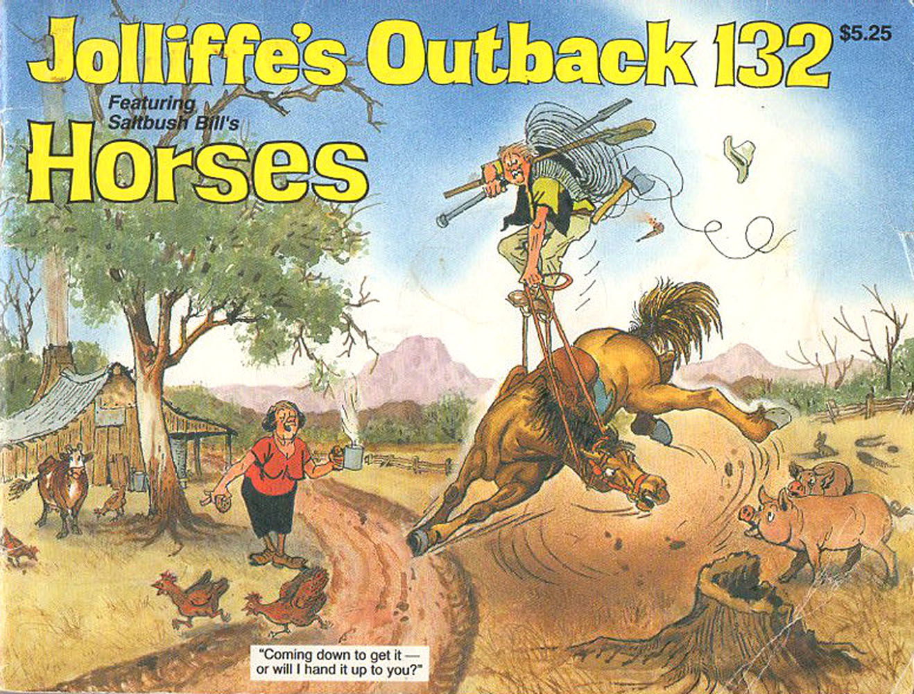 Jolliffe's Outback Cartoons & Australiana (Jolliffe, 1979? series) #132 — Horses (November 1997)