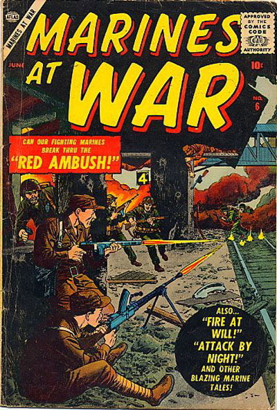 Marines At War (Atlas [Marvel], 1957 series) #6 June 1957