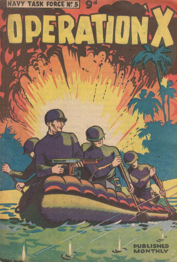 Navy Task Force (Crestwood, 1955 series) #5 ([November 1955?]) —Operation X