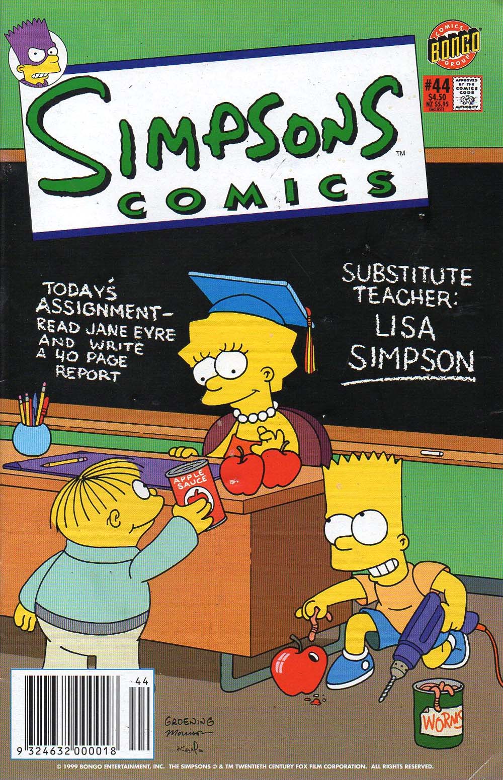 Simpsons Comics (Otter Press, 1998? series) #44 (May 1999)
