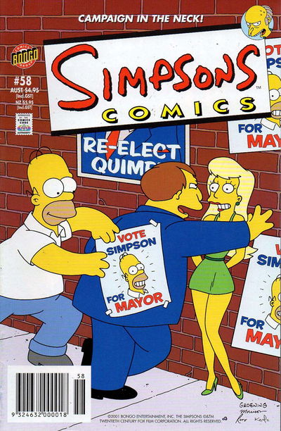 Simpsons Comics (Otter Press, 1998? series) #58 2001