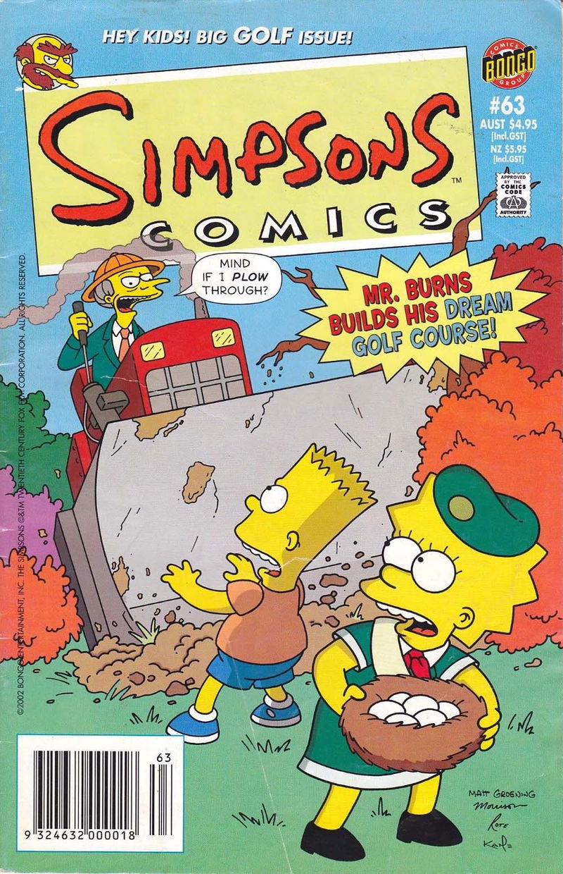 Simpsons Comics (Otter Press, 1998? series) #63 (2002)