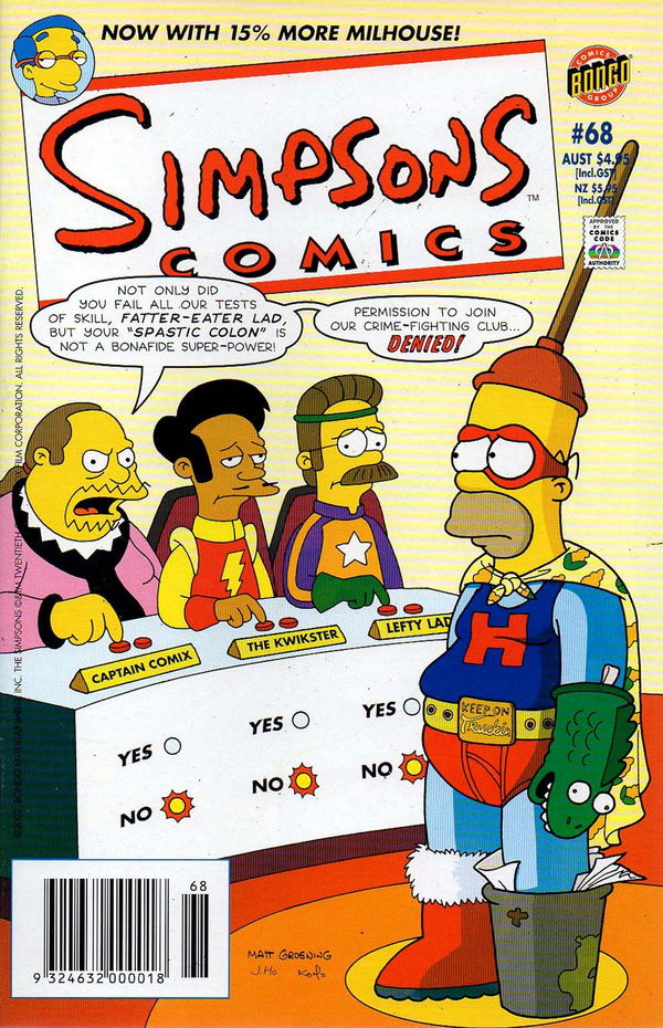 Simpsons Comics (Otter Press, 1998? series) #68 (2002)