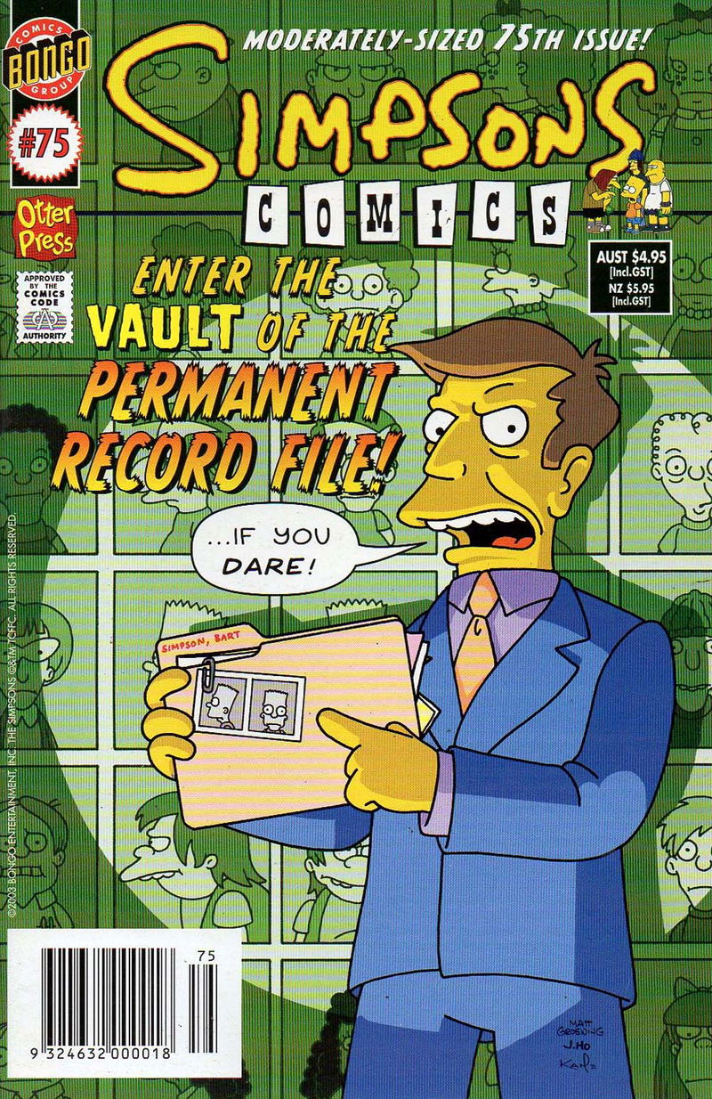 Simpsons Comics (Otter Press, 1998? series) #75 (2003)