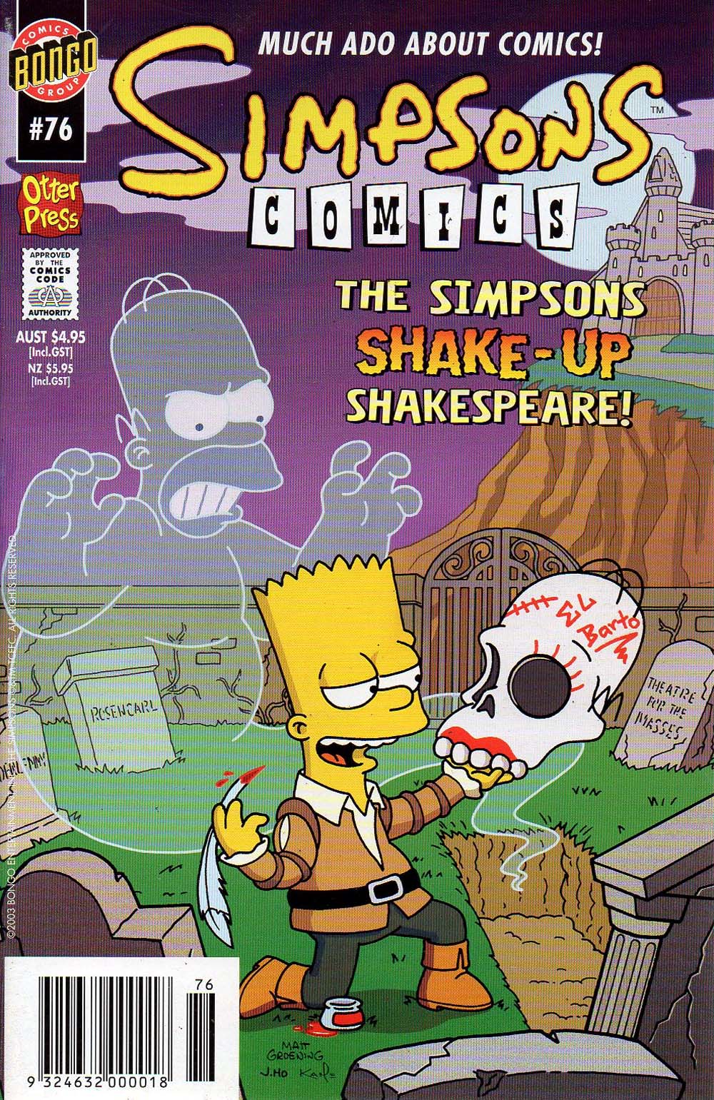 Simpsons Comics (Otter Press, 1998? series) #76 (2003)
