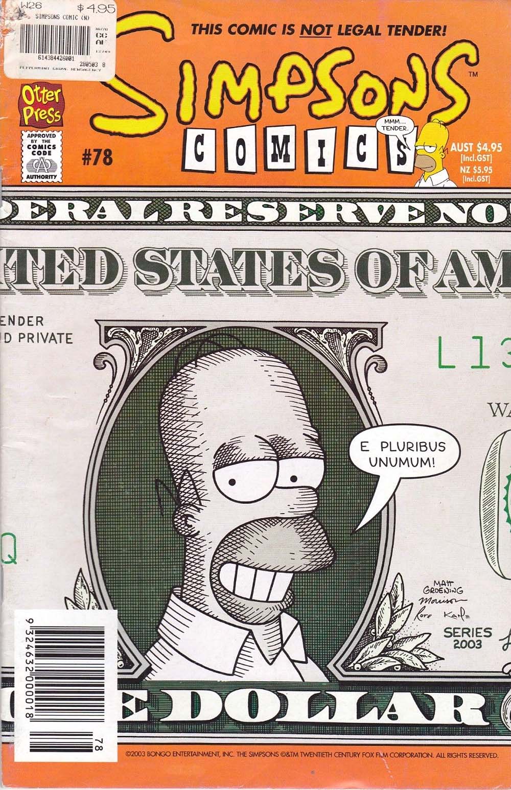 Simpsons Comics (Otter Press, 1998? series) #78 ([February 2002?])