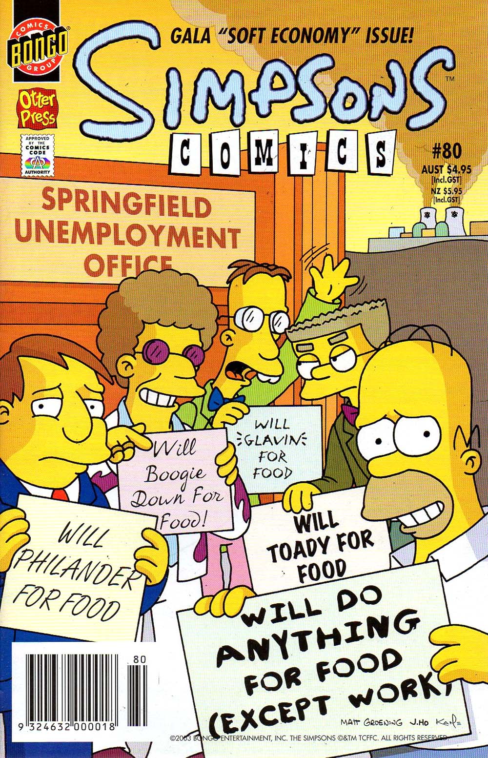 Simpsons Comics (Otter Press, 1998? series) #80 (2003)