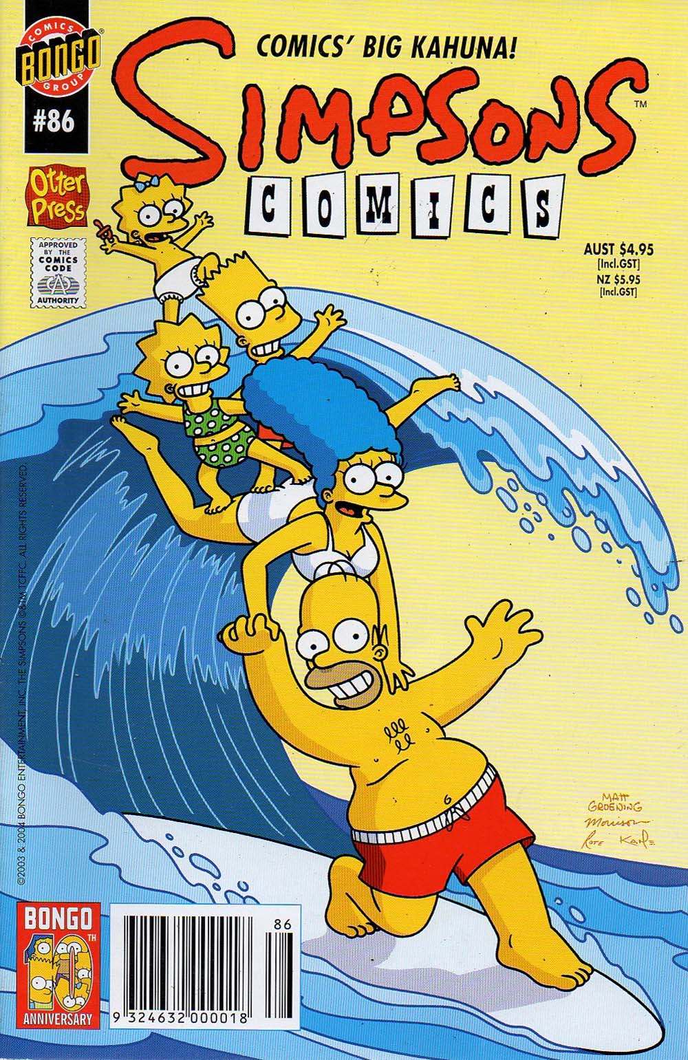 Simpsons Comics (Otter Press, 1998? series) #86 (2004)