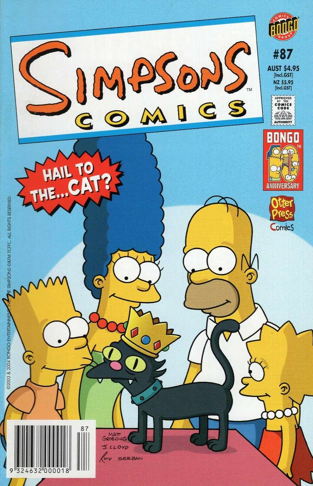 Simpsons Comics (Otter Press, 1998? series) #87 (November 2002)