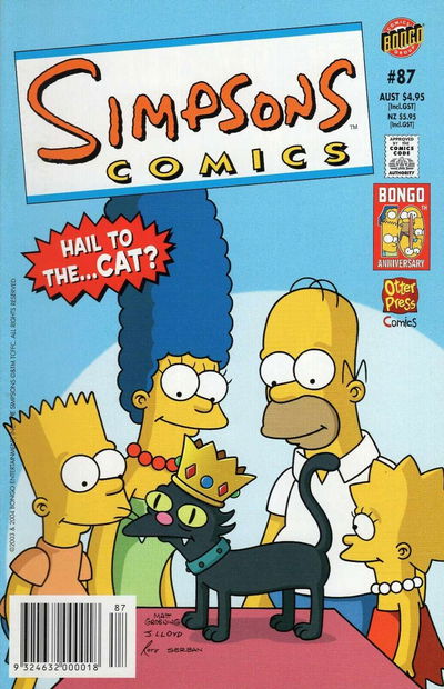 Simpsons Comics (Otter Press, 1998? series) #87 November 2002