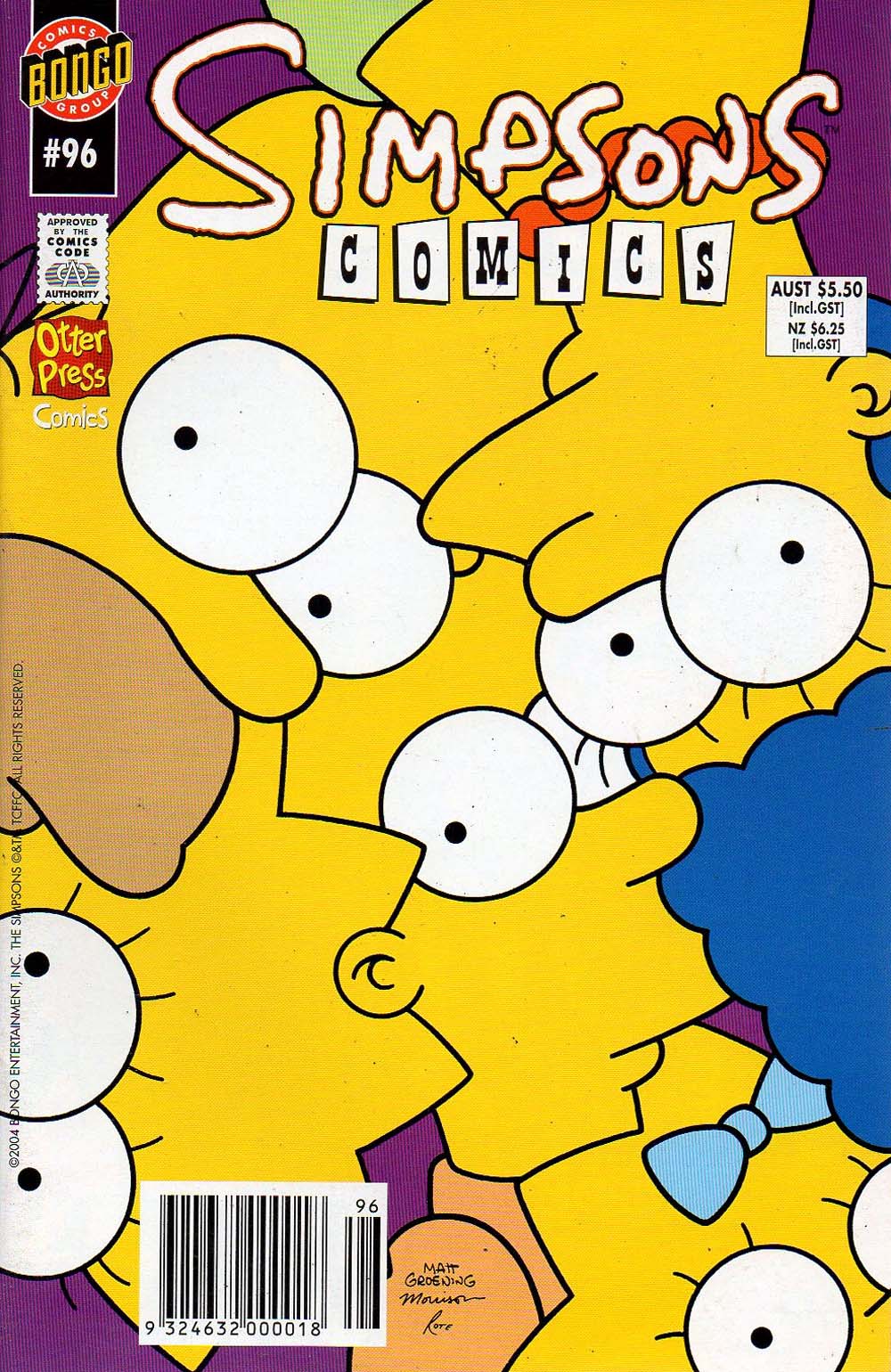 Simpsons Comics (Otter Press, 1998? series) #96 (2004)