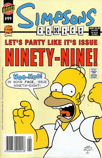 Simpsons Comics (Otter Press, 1998? series) #99 2005