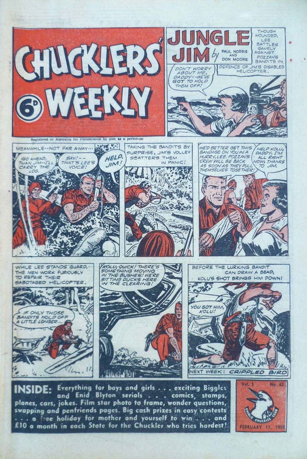 Chucklers' Weekly (Consolidated Press, 1954? series) v1#42 (11 February 1955)