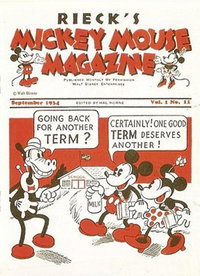 Mickey Mouse Magazine [Dairy Giveaway]  v1#11 (September 1934)