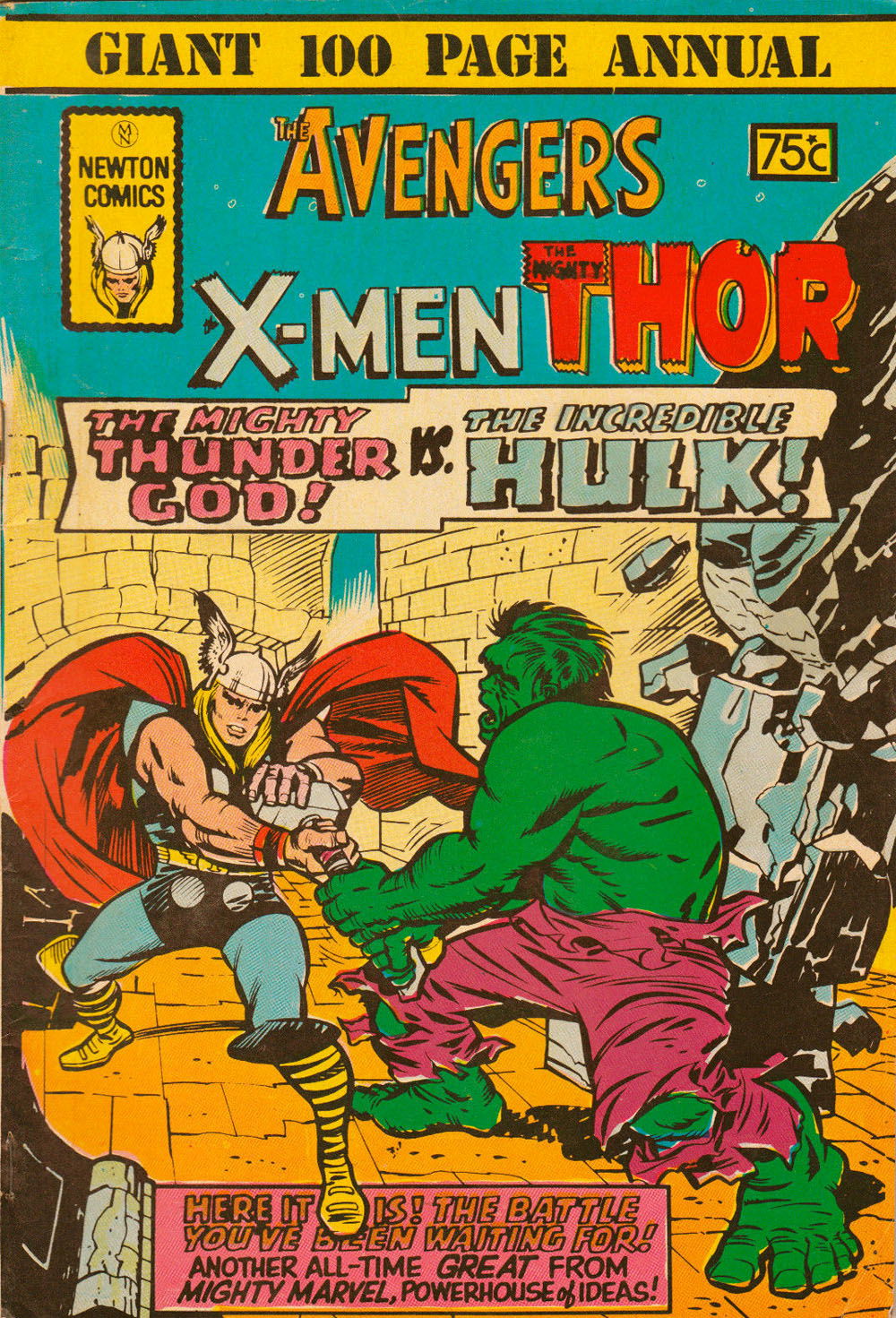 The Avengers The X-Men The Mighty Thor (Newton, 1975)  — Newton Triple Action (1975)