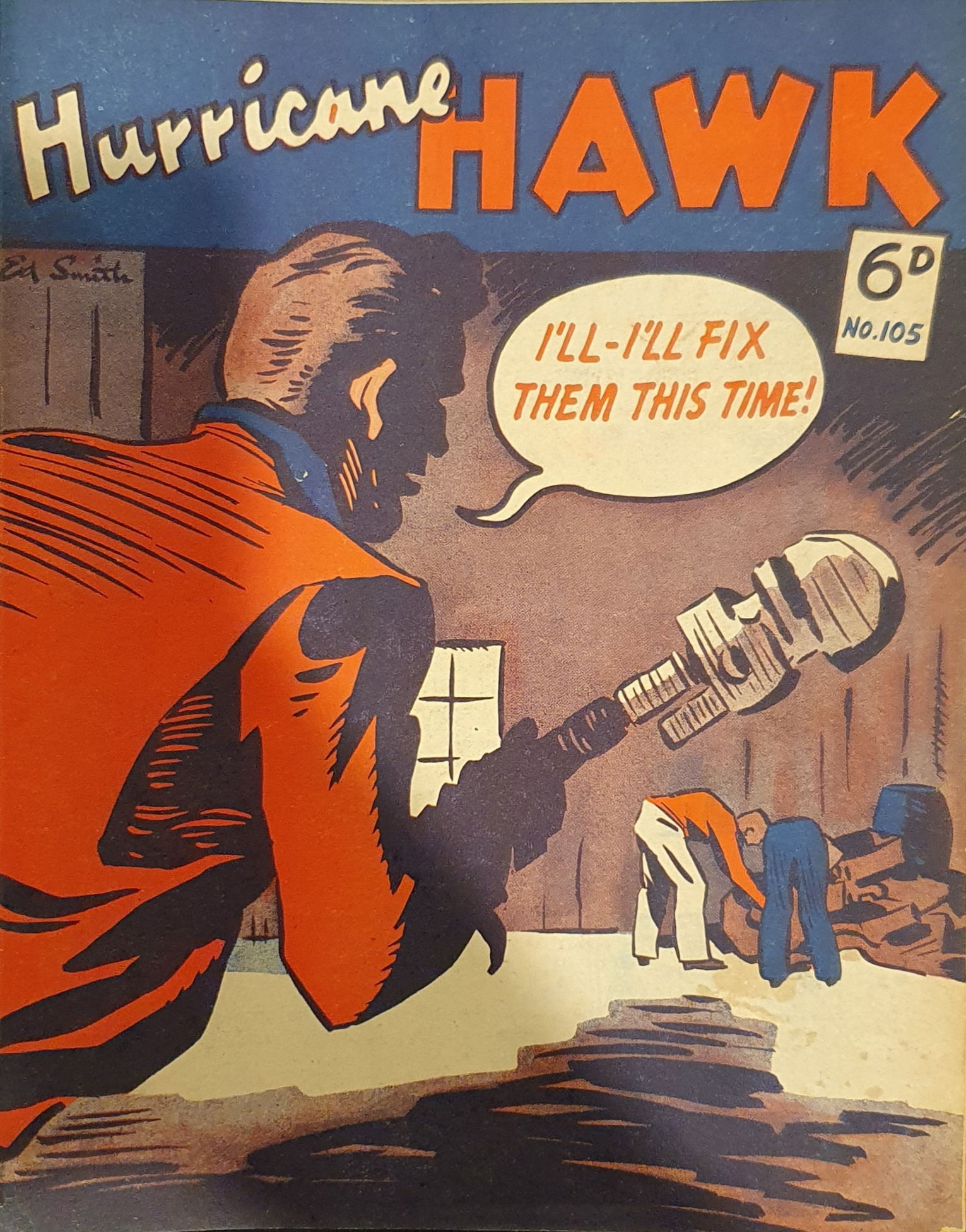 Hurricane Hawk (Southdown Press, 1947 series) #105 ([April 1948?])