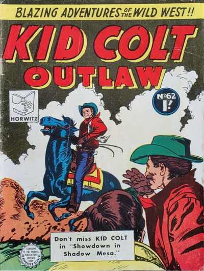 Kid Colt Outlaw (Horwitz, 1955 series) #62 [December 1956?]