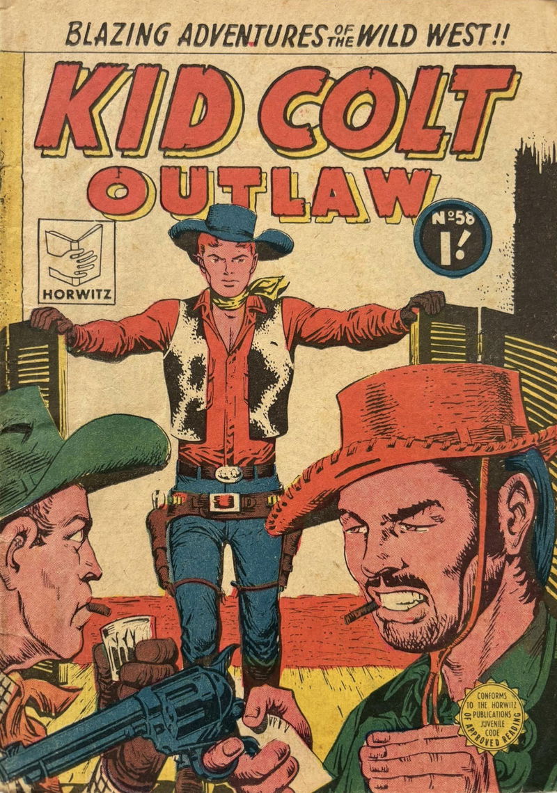 Kid Colt Outlaw (Horwitz, 1955 series) #58 ([August 1956?])
