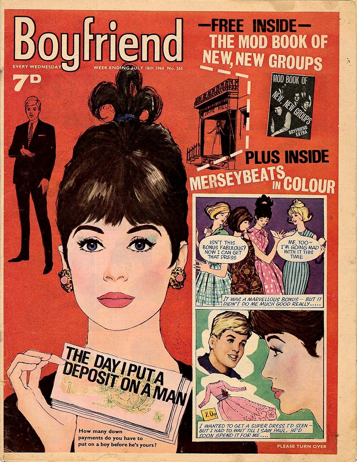 Boyfriend (City Magazines, 1959 series) #265 (18 July 1964)