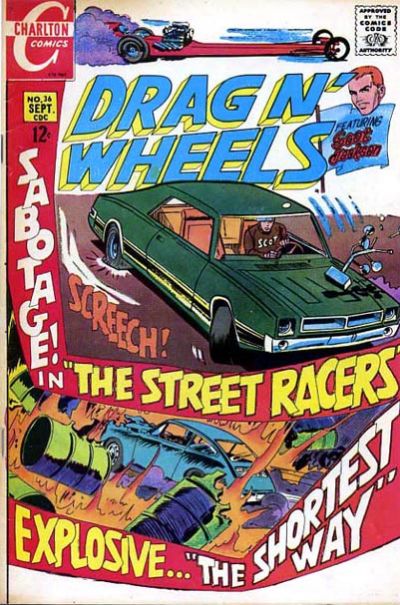 Drag n' Wheels (Charlton, 1968 series) #36 (September 1969)