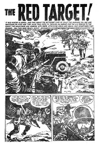 Battle Action (Horwitz, 1954 series) #29 — The Red Target! (page 1)