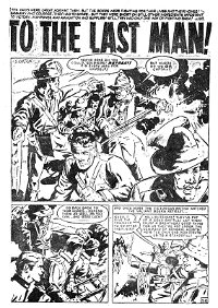 Battle Action (Horwitz, 1954 series) #29 — To the Last Man! (page 1)