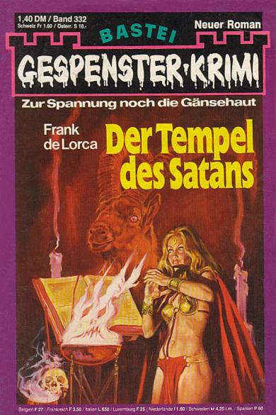 Gespenster-Krimi (Bastei Verlag, 1973 series) #332 — Der Tempel des Satans (22 January 1980)